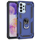 For Samsung Galaxy A23 Shockproof TPU + PC Phone Case with Holder(Blue)