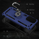 For Samsung Galaxy A23 Shockproof TPU + PC Phone Case with Holder(Blue)