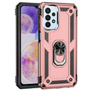 For Samsung Galaxy A23 Shockproof TPU + PC Phone Case with Holder(Rose Gold)