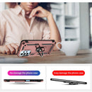 For Samsung Galaxy A23 Shockproof TPU + PC Phone Case with Holder(Rose Gold)