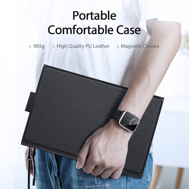 For Samsung Galaxy Tab S8 Ultra 14.6 inch SM-X900 DUX DUCIS Detachable Ultrathin Bluetooth Keyboard Leather Case(Black)