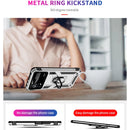 For Xiaomi Poco X4 Pro 5G Shockproof TPU + PC Phone Case with 360 Degrees Rotating Holder(Silver)