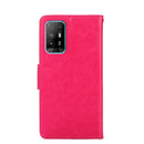 For OPPO A94 5G / F19 Pro+ / Reno5 Z Crystal Texture Leather Phone Case(Rose Red)