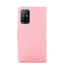 For OPPO A94 5G / F19 Pro+ / Reno5 Z Crystal Texture Leather Phone Case(Pink)