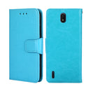 For Nokia C01 Plus / C1 2nd Editon Crystal Texture Leather Phone Case(Light Blue)