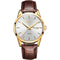 OLEVS 6898 Men Fashion Waterproof Dual Calendar Quartz Watch(Brown White)