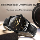 OLEVS 6898 Men Fashion Waterproof Dual Calendar Quartz Watch(Black)