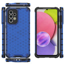 For Samsung Galaxy A33 5G Shockproof Honeycomb PC + TPU Phone Case(Blue)