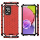 For Samsung Galaxy A33 5G Shockproof Honeycomb PC + TPU Phone Case(Red)