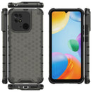 For Xiaomi Redmi 10C 4G Shockproof Honeycomb PC + TPU Case(Black)
