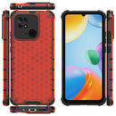 For Xiaomi Redmi 10C 4G Shockproof Honeycomb PC + TPU Case(Red)