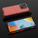For Xiaomi Redmi 10C 4G Shockproof Honeycomb PC + TPU Case(Red)