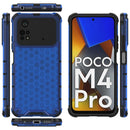 For Xiaomi Poco M4 Pro 4G Shockproof Honeycomb PC + TPU Case(Blue)