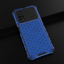 For Xiaomi Poco M4 Pro 4G Shockproof Honeycomb PC + TPU Case(Blue)