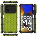 For Xiaomi Poco M4 Pro 4G Shockproof Honeycomb PC + TPU Case(Green)