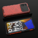 For Xiaomi Poco M4 Pro 4G Shockproof Honeycomb PC + TPU Case(Red)