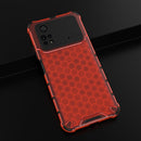 For Xiaomi Poco M4 Pro 4G Shockproof Honeycomb PC + TPU Case(Red)