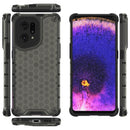 For OPPO Find X5 Shockproof Honeycomb PC + TPU Phone Case(Black)