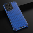 For OPPO Find X5 Pro Shockproof Honeycomb PC + TPU Phone Case(Blue)