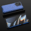 For OPPO Find X5 Pro Shockproof Honeycomb PC + TPU Phone Case(Blue)