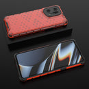 For OPPO Find X5 Pro Shockproof Honeycomb PC + TPU Phone Case(Red)