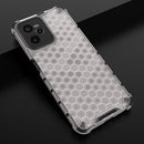 For OPPO Realme C35 Shockproof Honeycomb PC + TPU Phone Case(White)