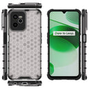 For OPPO Realme C35 Shockproof Honeycomb PC + TPU Phone Case(White)