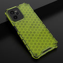For OPPO Realme C35 Shockproof Honeycomb PC + TPU Phone Case(Green)