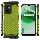 For OPPO Realme C35 Shockproof Honeycomb PC + TPU Phone Case(Green)