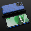 For OPPO Realme C35 Shockproof Honeycomb PC + TPU Phone Case(Blue)