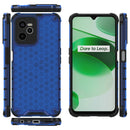 For OPPO Realme C35 Shockproof Honeycomb PC + TPU Phone Case(Blue)