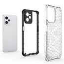 For OPPO Realme C35 Shockproof Honeycomb PC + TPU Phone Case(Red)
