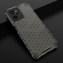 For OPPO Realme C35 Shockproof Honeycomb PC + TPU Phone Case(Black)