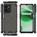 For OPPO Realme C35 Shockproof Honeycomb PC + TPU Phone Case(Black)