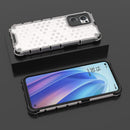 For OPPO Reno7 5G Global / Find X5 Lite Shockproof Honeycomb PC + TPU Phone Case(White)