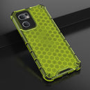 For OPPO Reno7 5G Global / Find X5 Lite Shockproof Honeycomb PC + TPU Phone Case(Green)