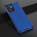 For OPPO Reno7 5G Global / Find X5 Lite Shockproof Honeycomb PC + TPU Phone Case(Blue)