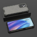 For OPPO Reno7 5G Global / Find X5 Lite Shockproof Honeycomb PC + TPU Phone Case(Black)