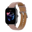 20mm Universal Genuine Leather Watch Band(Dark Pink)