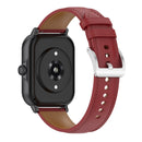 20mm Universal Genuine Leather Watch Band(Red)