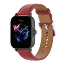 20mm Universal Genuine Leather Watch Band(Red)