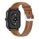20mm Universal Genuine Leather Watch Band(Light Brown)