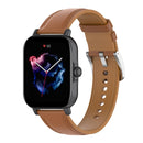 20mm Universal Genuine Leather Watch Band(Light Brown)