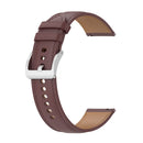 20mm Universal Genuine Leather Watch Band(Dark Brown)