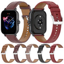 20mm Universal Genuine Leather Watch Band(Dark Pink)