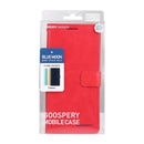 For Samsung Galaxy A53 5G GOOSPERY BLUE MOON Crazy Horse Texture Leather Phone Case(Red)