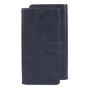 For Samsung Galaxy A53 5G GOOSPERY BLUE MOON Crazy Horse Texture Leather Phone Case(Navy Blue)