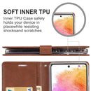 For Samsung Galaxy A53 5G GOOSPERY BLUE MOON Crazy Horse Texture Leather Phone Case(Red)