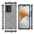 For vivo S12 / V23 5G Shockproof Honeycomb PC + TPU Phone Case(White)