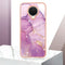 For Nokia G20 / G10 Electroplating Marble Pattern Dual-side IMD TPU Phone Case(Purple 001)